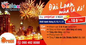 KHÁM PHÁ ĐÀI LOAN MÙA LÁ ĐỎ 2017